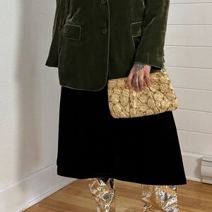 Vintage Kaia peterka leather clutch